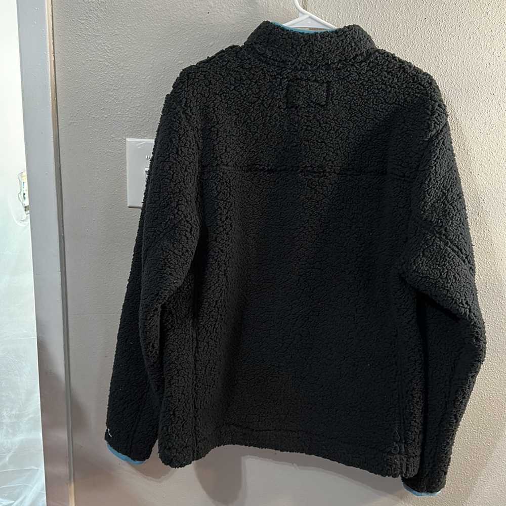 Chubbies Men’s Black Night Night High Pile Fleece Quarter Zip Pullover - Picture 2 of 10